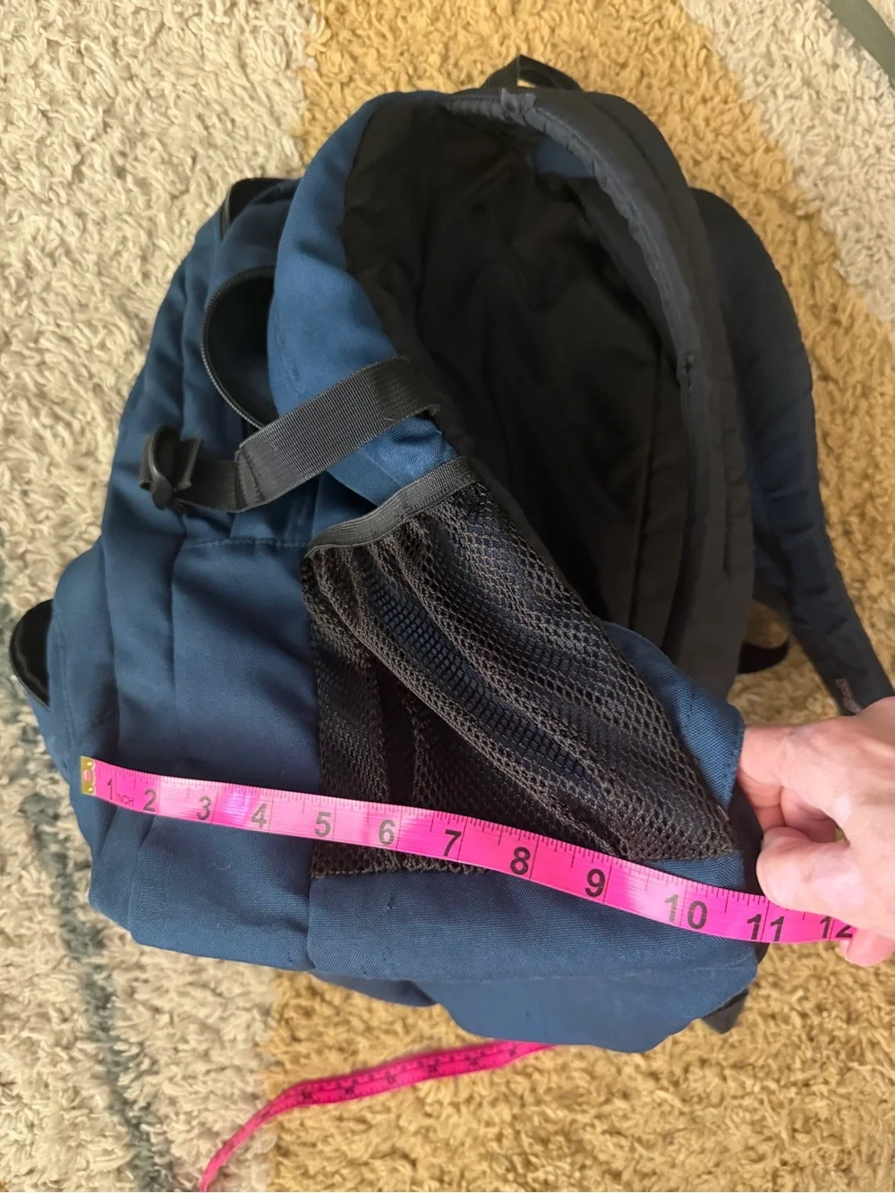 JanSport Navy Blue Backpack - Durable Triple Pack with tons of pockets